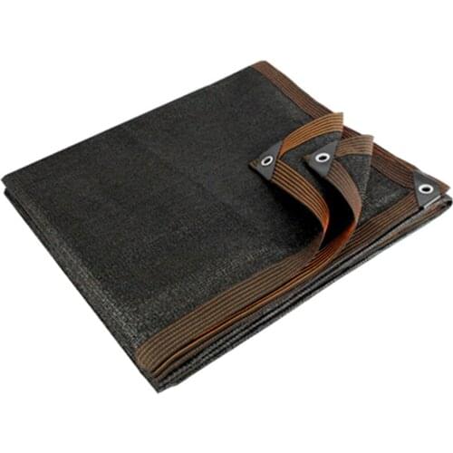 6-Pin Black Anti-UV Sunshade Net Outdoor Awning Garden Plant Shelter Greenhouse Cover Shading Net Swimming Pool Shade Sail Cloth