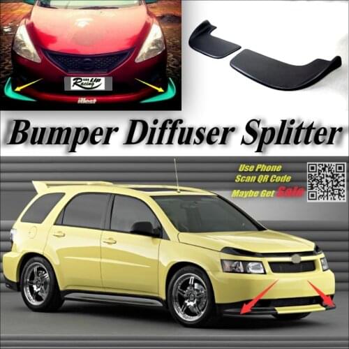 Car Splitter Diffuser Bumper Canard Lip For Chevrolet Equinox Tuning Body Kit / Front Deflector Flap Chin Fin / Body Reduce
