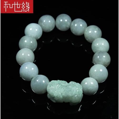 100% Natural A Emerald Jade ~Brave troops Bracelet Jade bracelet hand jewelry series brave men and women Jade Bracelet