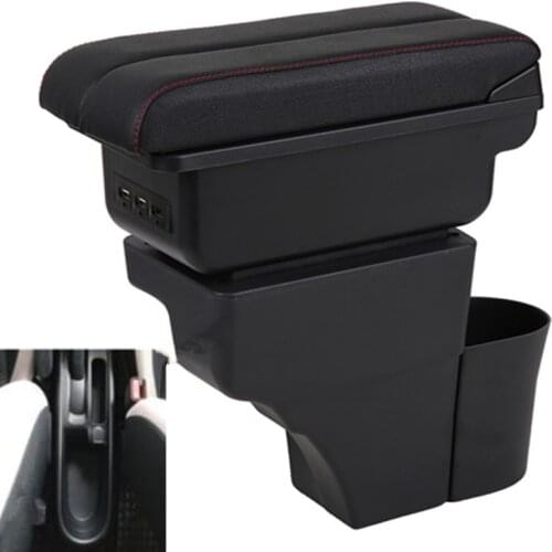 For Nissan Note armrest box USB Charging heighten Double layer