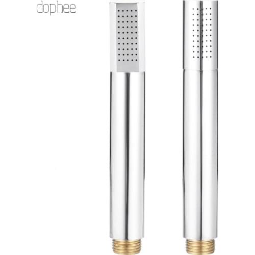 Dophee 1pc Solid Handheld Shower Head Chrome Finished Water Saving Hand Shower Sprayer,Stainless Steel