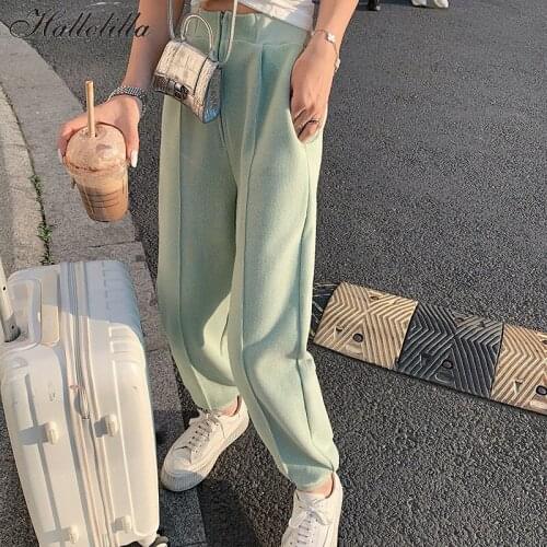 Hallolilla Women's Trousers Harem Pants