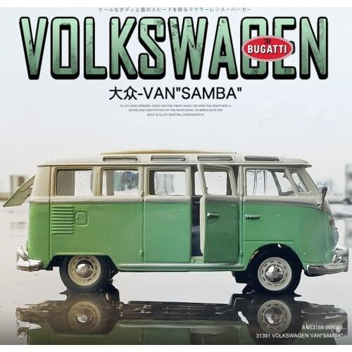 Maisto 1:25 Volkswagen VAN SAMBA simulation alloy car model decoration collection gift toy