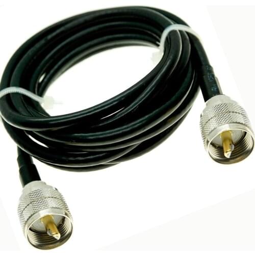 RG58 Cable UHF Male to UHF Male PL259 PL-259 Plug Connector RF Coax Pigtail Jumper