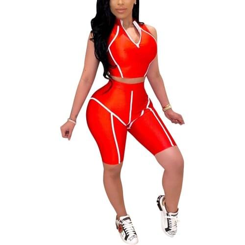 Sexy Two Piece Sets V Neck Sweatsuit Crop Tops Pants Set 2 Set Piece Sets Woman Clothing Set Running Track Suit Sportwear