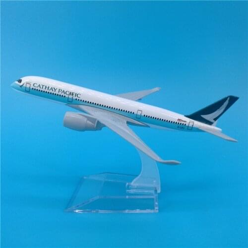 16CM 1:400 Scale 350 A350 Plane Model Alloy Air Cathay Pacific Airlines Aircraft Plane Collection Kids Children Collections