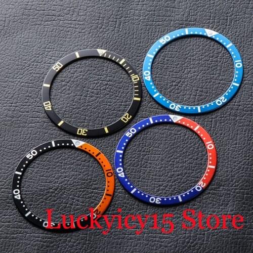 New 38mm*31.5mm Flat Watch Bezel Ring Insert fit SKX007 NH35A SKX009 Watch Case