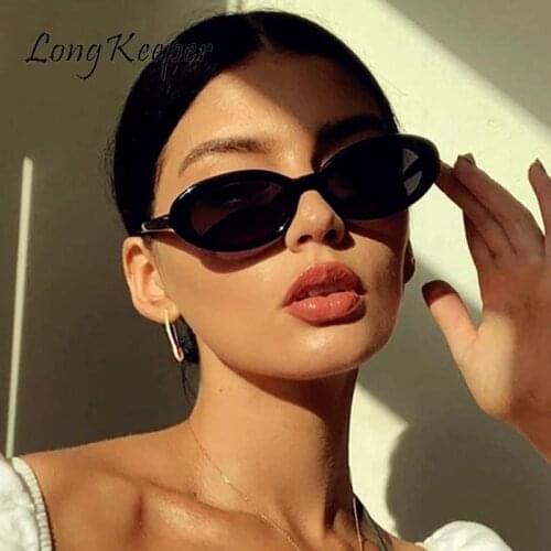 Summer Style 2021 Oval Sunglasses Women Luxury Glasses Retro Glasses Vintage Female Small Eyewear Cat Eye Oculos De Sol Gafas