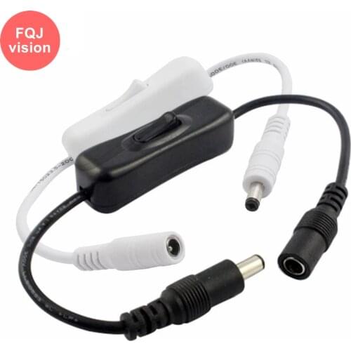 DC Switch 5V 9V 12V 24V DC 5.5*2.1mm Male Female Adjust Controller Cable Connector for LED Strip Light CCTV Camera