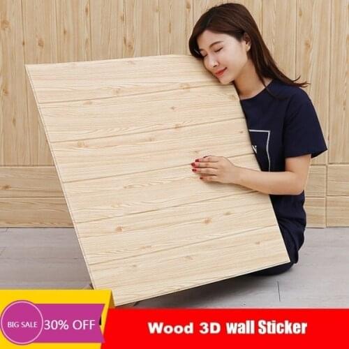 PE Form 3D Wall Stickers Living Room Brick Pattern Wall Paper Kids Bedroom Home Decor Self Adhesive Wallpaper Wall Decor