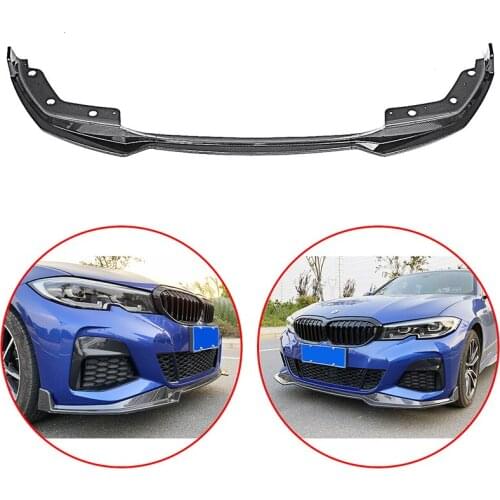 For BMW 3 Series G20 320i 325i 330i 360i 2019 2020 MP Style Front Bumper Lip Diffuser Spoiler Protector Cover Deflector Wing