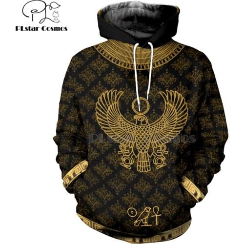 Mysterious retro ancient Horus Egypt goddess Pharaoh totem 3d hoodies/Sweatshirt Winter autumn funny long sleeve streetwear-32