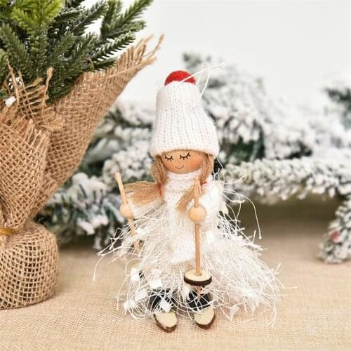 Christmas Tree Decorations Cute Angel Doll Girl Pendants New Year toys Christmas Tree Ornaments Xmas Gift for Kids Navidad 2021