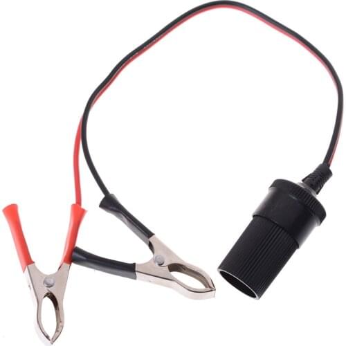 1PCS Alligator Clips Crocodile Wire Male/female To Car Cigarette Lighter DC Voltage Meter Ammeter Capacity Power Meter Monitor