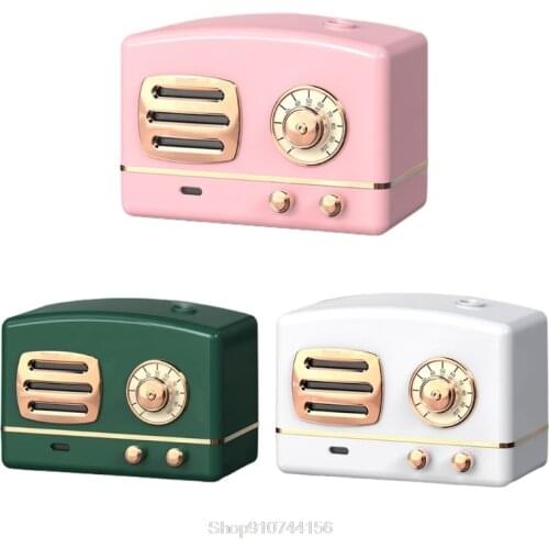 Retro Radio Shape Large Capacity Portable Desktop Air Humidifier USB Mist Maker Aroma Essential Oil Diffuser Oct Dropshipping