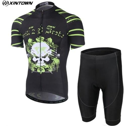 XINTOWN Cycling Jersey 2019 Mens Pro Team Short Sleeve Set MTB Bicycle Clothing Maillot Ropa Ciclismo Bike Sports Gel Bib Shorts