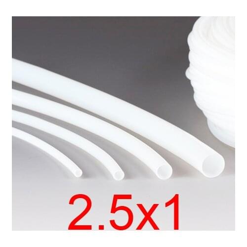 1mm ID 2.5mm OD 1x2.5 PTFE tube tubing,polytef HOSE,white 3D printer F4 Corrosion Resistance Polytetrafluoroetylene pipe