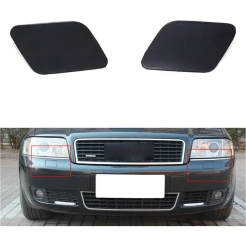 For Audi A6 C5 2002-2005 1 Pair Car Front Bumper Headlight Washer Nozzle Cover 4B0955276D 4B0955275D