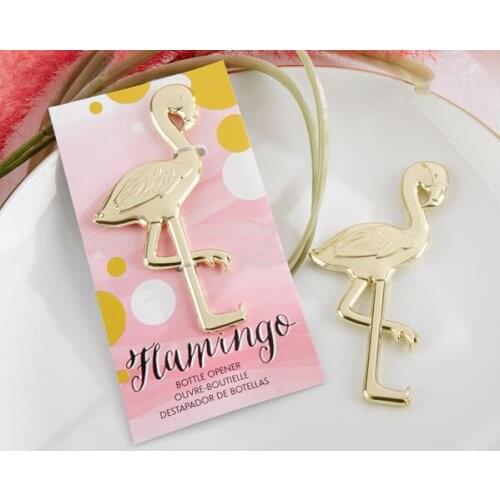 "Fancy and Feathered" Flamingo Bottle Opener wedding favors party gift giveaway baby shower gift 10pcs