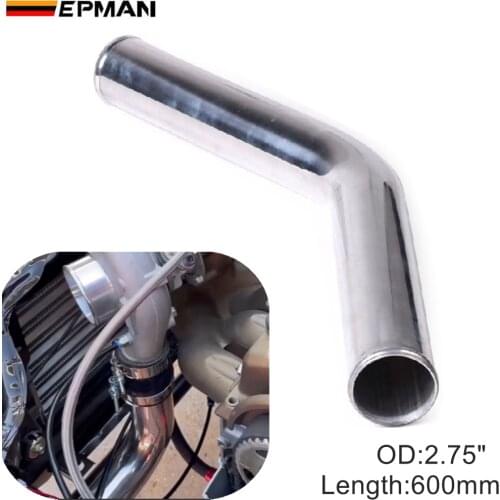 2pcs/unit 70mm 2.75" 45 Degree Aluminum Turbo Intercooler Pipe Tube piping L:600 mm For BMW E36 M3/325I EP-UP45-600-70