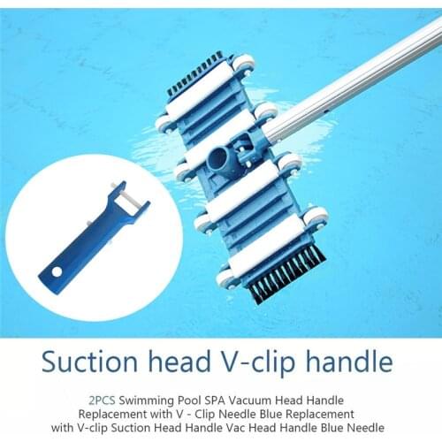 2pcs Swimming Pool Vacuum Flexible Durable Pool Brush Head Handle Replacement Cleaning Equipment Underwater Cleaner Tool Handle
