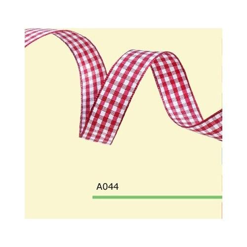 3/16" Inch 5mm checked plaid gingham ribbon