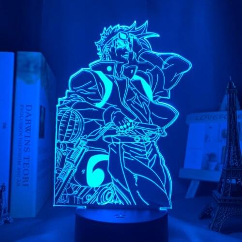 Anime 3d Lamp JoJo Bizarre Adventure figure for Bedroom Decor Light Birthday Gift Manga Jojo Led Night Light Joseph Joestar