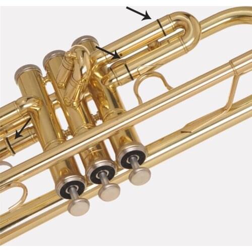 50pcs/set Lightweight Trumpet Parts Rubber Tuning Tube Ring Anti-Noise Accessory 12mm Dia