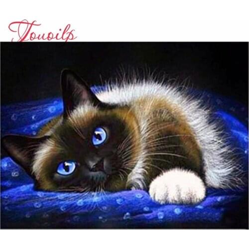 Diamond Embroidery Cat Diamond Painting Pictures Of Rhinestones Diamond Mosaic Sale Full Square Drill Art Animals
