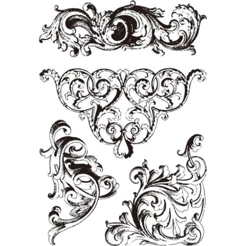 Baroque Trimmings / Clear Silicone Stamp/Seal for DIY scrapbooking/photo album Decorative clear stamp M1403