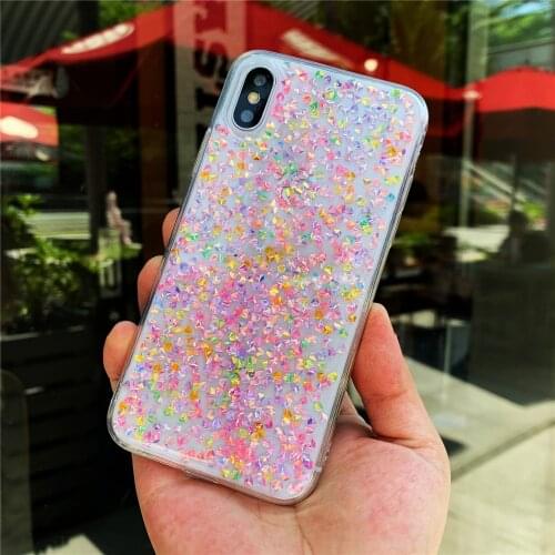 Girls Style Colorful Diamonds Case For iphone 11 Pro Max Silicone Cover Case For iphone 7 8 6 6S Plus X XR XS Max SE phone cases