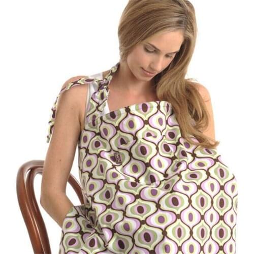 Nursing cover car seat canopy cotton breastfeeding cover muslin infant breast feeding apron breathable toddler seat cover shawl