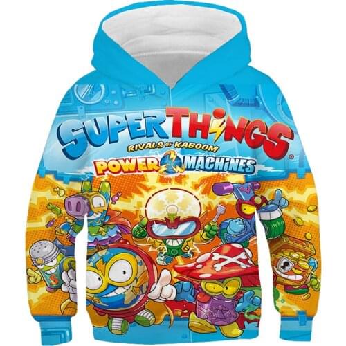 Children Super Zings 3D Print Hoodie Kids Cute Cartoon Sweatshirt Boy Girl Game Superzings Harajuku Pullover Autumn Winter Tops
