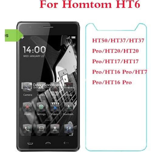 Homtom Tempered Glass For Homtom HT50 HT37 HT17 HT16 HT7 HT6 HT5 HT3 Pro Screen Protector Protective Film Cover 2.5D 9H