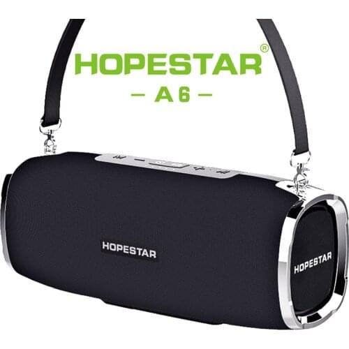 HOPESTAR A6 6000mAh Portable Bluetooth Speaker Powerful Sound System Music Centre Wireless Loudspeaker 3D Stereo Big Power Bank