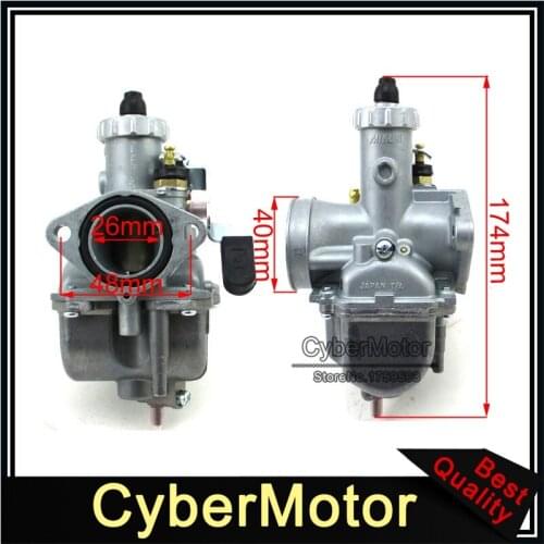 Mikuni Carb VM22 26mm Carburetor For 125cc 140cc Lifan YX Zongshen Engine Chinese Pit Dirt Bike XR50 CRF50 KLX SSR Motorcycle