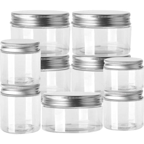 Kitchen Storage Box Jar Cup Sealing Food Preservation Plastic Bottles With Aluminum Lid Fresh Pot Container Food Storage Pot