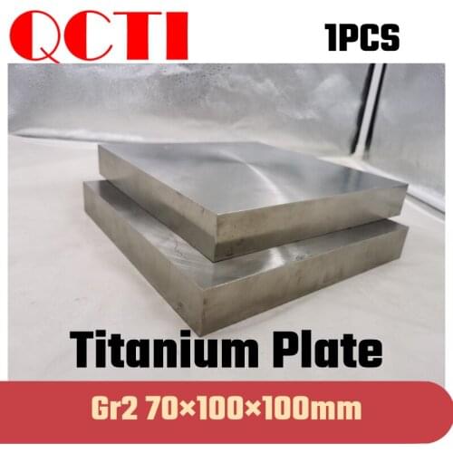 1pcs Gr2 Titanium Alloy Plate Ti Sheet 70*100*100mm 6al-4v For DIY OEM Metalworking Supplies