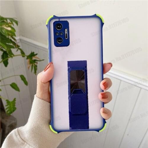 Skin Feel Frosted Airbag Shockproof Case For Redmi Note 10 9 Pro Max 10S K40 K30 Pro K30S 9C 9A Kickstand Phone Protective Cover