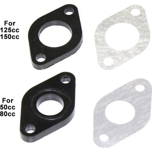 Intake Manifold Spacer/Gasket Kit Set Motorcycle For GY6 50cc80cc125cc150cc Carburetor Insulation Pad Scooters/Mopeds Motorbikes