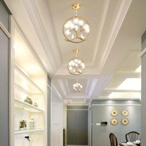 New Chinese small chandelier restaurant lamp three head lamp single head bedroom designer bird cage lamp decorative lampLB122310