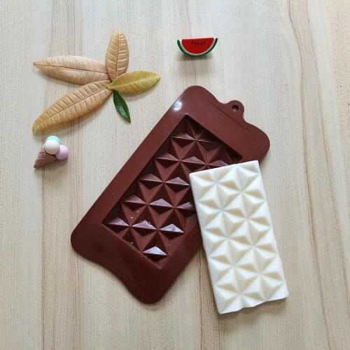 New Silicone Chocolate Mold Triangle Baking Tools Non-Stick Cake Mould Jelly Candy 3D DIY Handmade Molds Kitchen Accessories