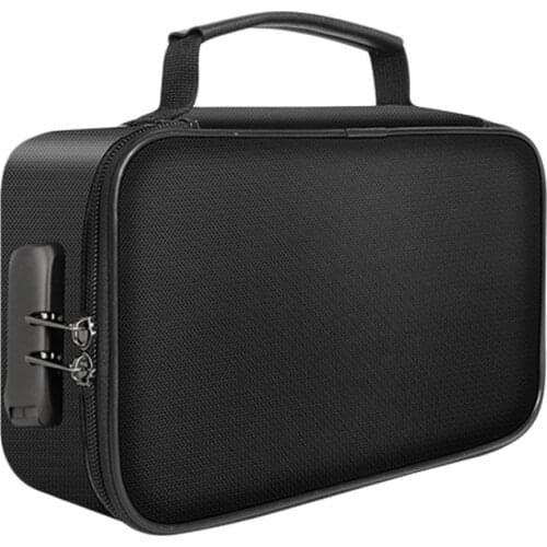 Fireproof Document Storage Bag With Lock Waterproof 3-layer File Safe Tickets Certificate Passport Briefcase Organizer Case HOT