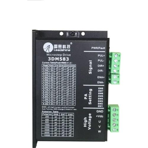 Original Leadshine 3 phase 3DM583 CNC Stepper Drive 2.1~8.3A 24~40VDC Matching Nema23 34 Motor replace of 3ND583