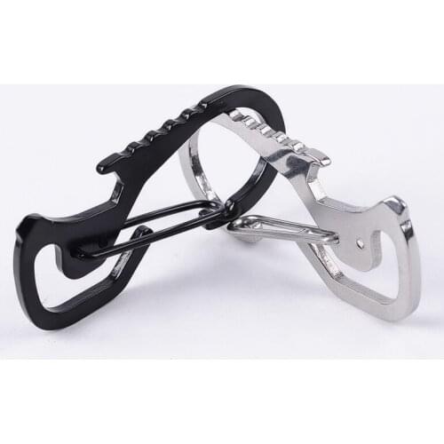 Spring Backpack Clasps Hiking Carabiners EDC Keychain Hiking Bottle Hooks Tactical Survival Gear