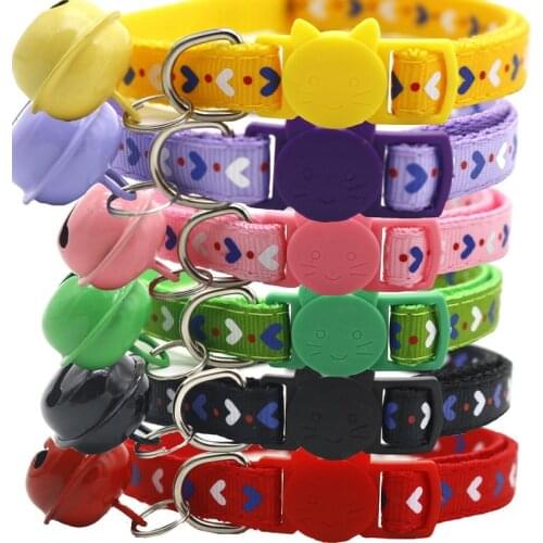 Christmas Breakaway Cat Collar With Bell Kraagjes Quick Release Puppy Neck Strap Safety Chihuahua Necklace Fashion Custom Cute