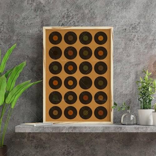 Vinyl Records, Vinyl Record Poster, 70s Style Art, 70s Decor, Retro 70s Home Decor, Retro Wall Art, Vintage Poster