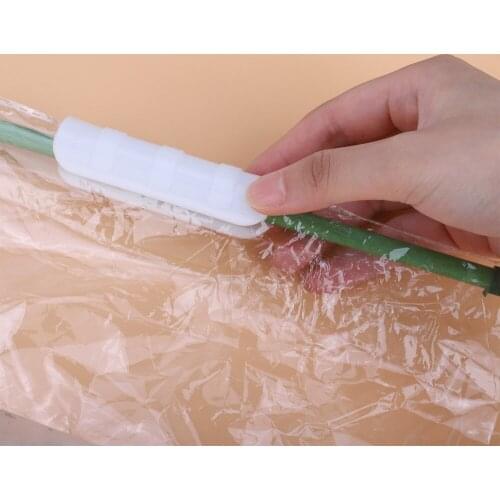 10PCS Film Fixture Card Buckle Clamp Light Grip PVC Pipe Greenhouse Plant Supplies Useful White Plastic Jig Convenient