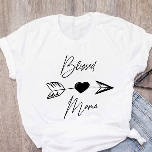 2021 Summer T-shirt Womens T-shirt Fashion Mama Print T Shirt Tops Women Clothing O-neck Short Sleeve Oversized T Shirt 3XL Tee