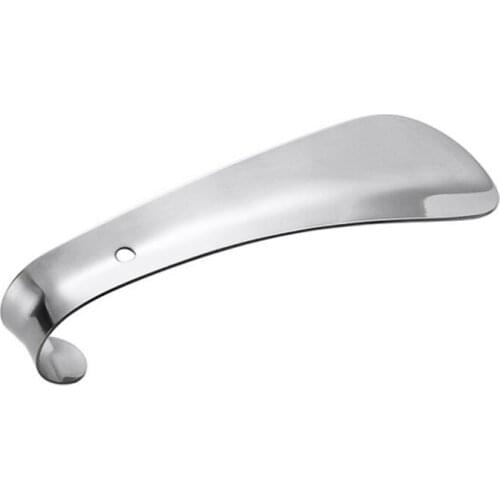 1PC Easy Use Shoehorn 14.5 cm Stainless Steel Metal Professional Shoespooner Tool